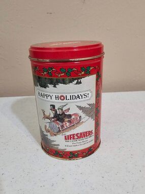 Vintage Kitchen LIFESAVERS CANDY Limited Edition 1989 Holiday Tin  *Empty